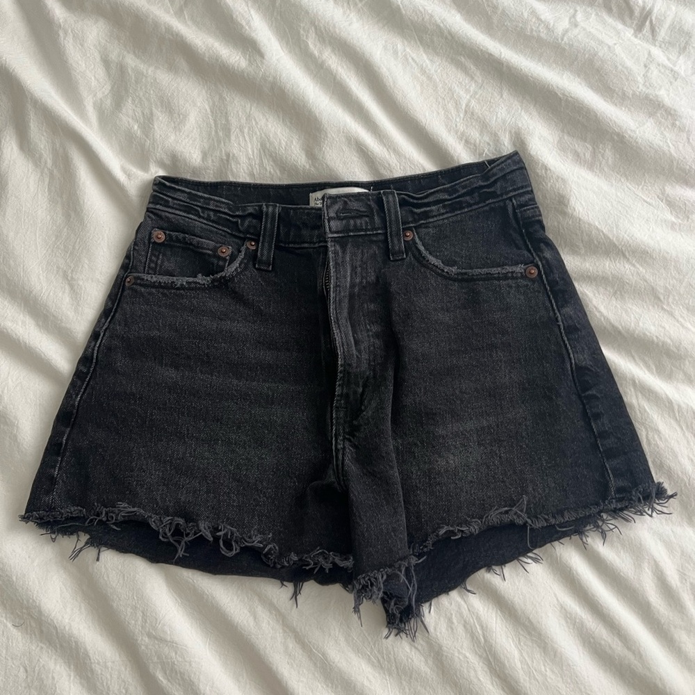 Abercrombie & Fitch Black Jean Shorts